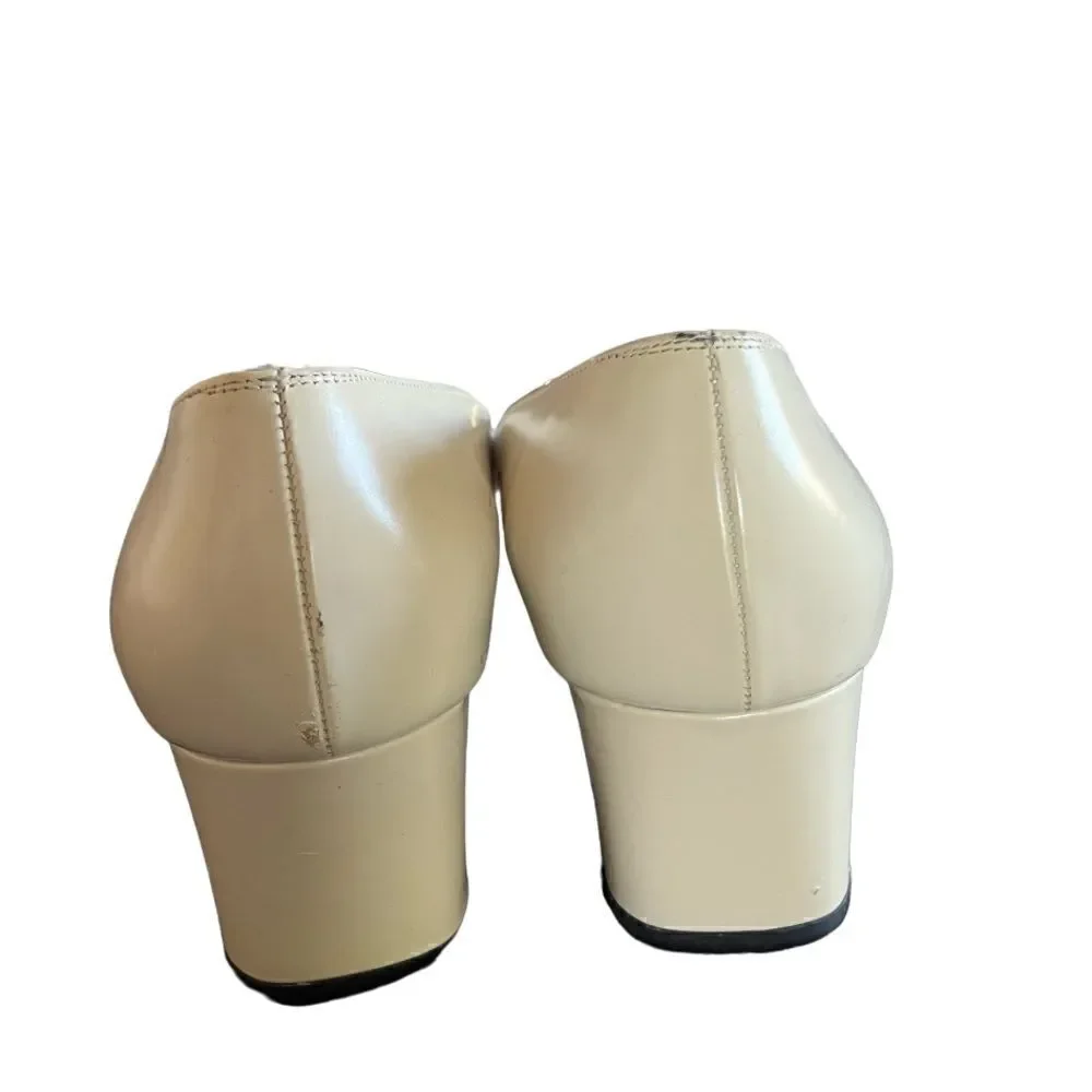 Salvatore Ferragamo chunky heels.